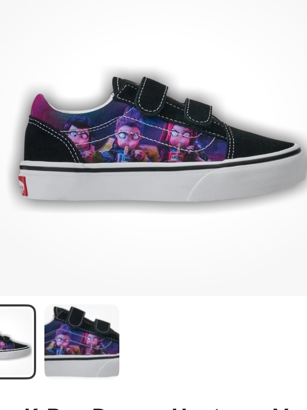 K-Pop Demon Hunters x Vans Old Skool Little Kid 'Black Purple' 2025
